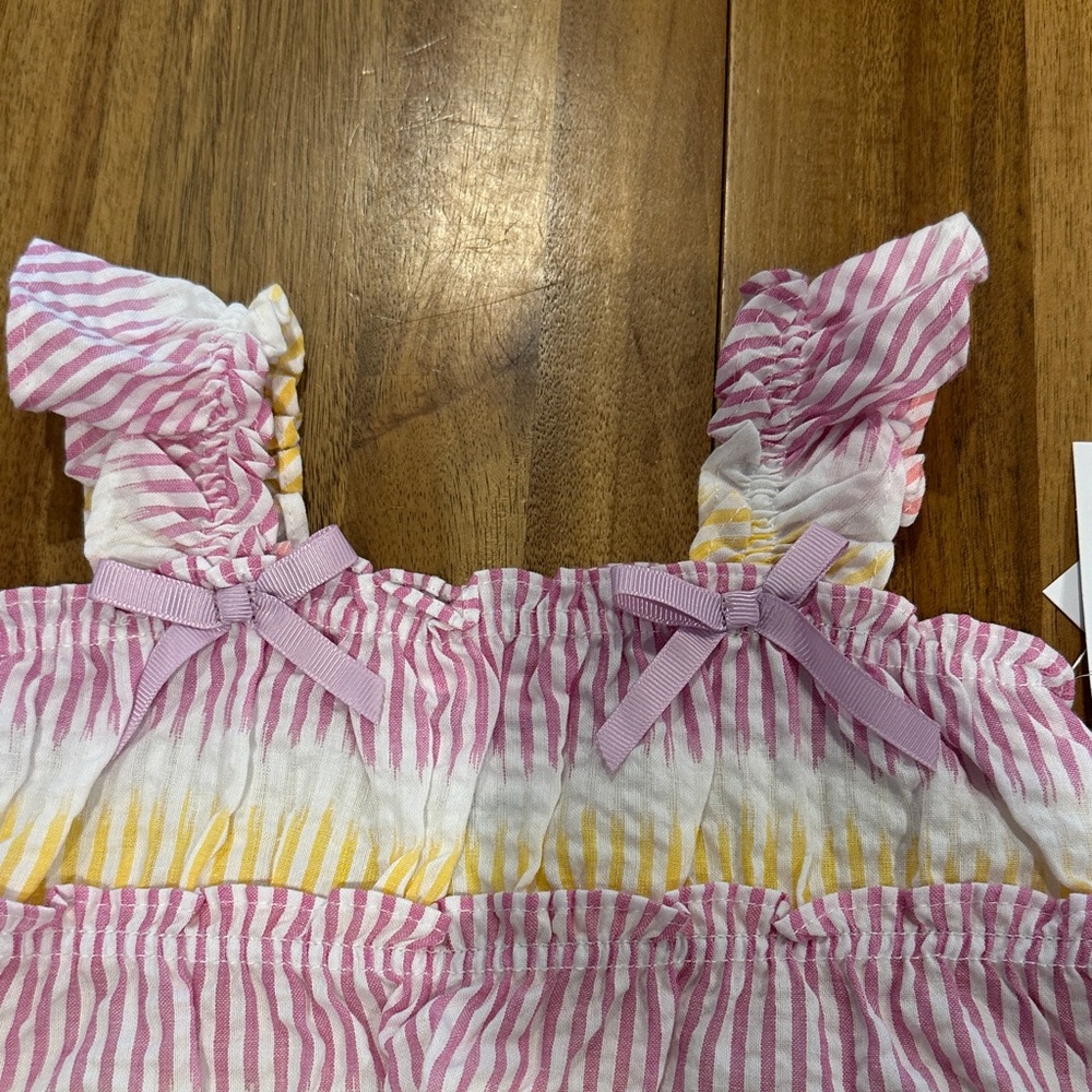 Bonnie Jean Pink and Yellow Butterfly Toddler Outfit - Picture 4 of 7